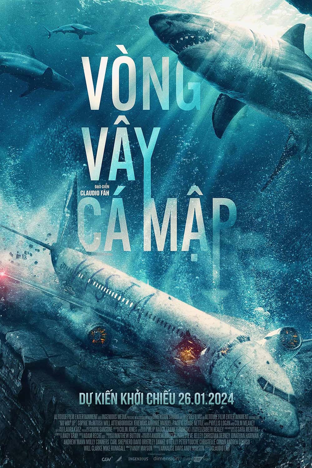 Phim Vòng Vây Cá Mập - No Way Up (2024)